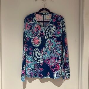 Lilly Pulitzer Gypsea Girl Luxletic half zipper top